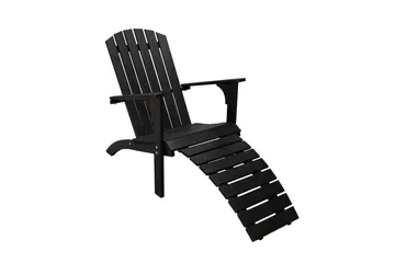 Rolston Däckstol - Kaffesvart - Utemöbler & utemiljö - Utestol & trädgårdsstol - Solstol - Däckstol