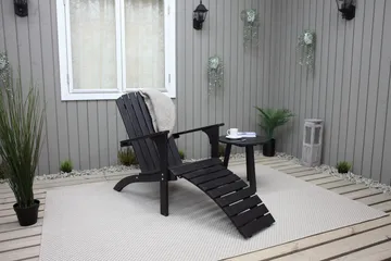 Rolston Däckstol - Kaffesvart - Utemöbler & utemiljö - Utestol & trädgårdsstol - Solstol - Däckstol