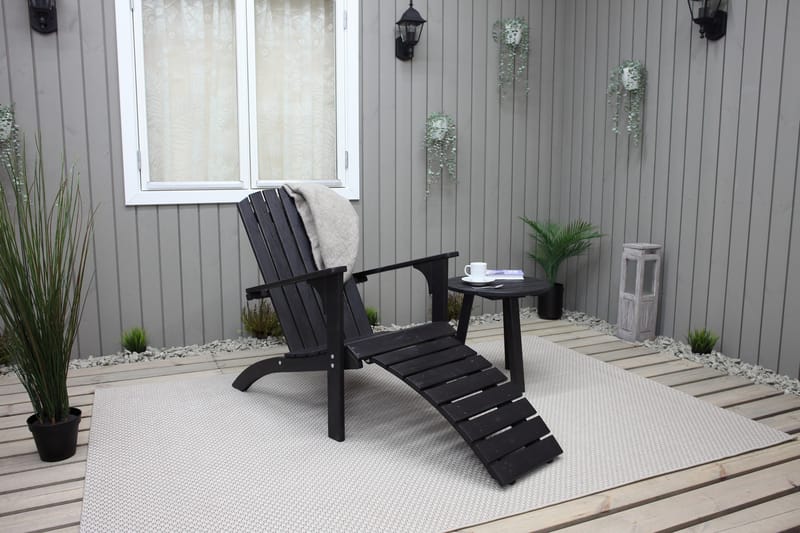 Rolston Däckstol - Kaffesvart - Utemöbler & utemiljö - Utestol & trädgårdsstol - Solstol - Däckstol