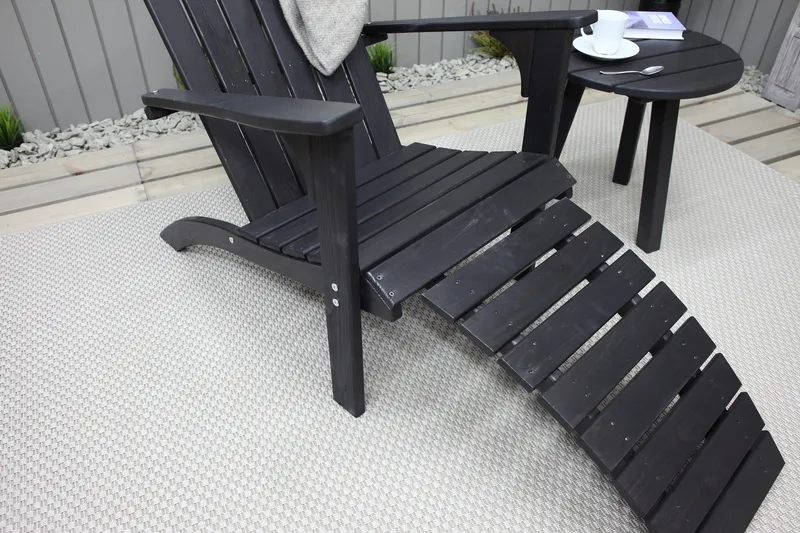 Rolston Däckstol - Kaffesvart - Utemöbler & utemiljö - Utestol & trädgårdsstol - Solstol - Däckstol