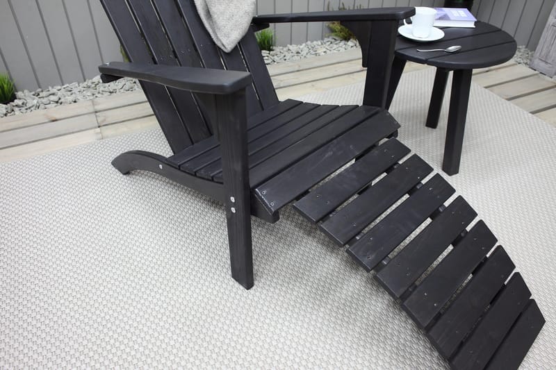 Rolston Däckstol - Kaffesvart - Utemöbler & utemiljö - Utestol & trädgårdsstol - Solstol - Däckstol