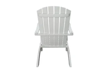 Rolston Däckstol med Fotpall - Vit - Utemöbler & utemiljö - Utestol & trädgårdsstol - Solstol - Däckstol