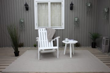 Rolston Däckstol med Fotpall - Vit - Utemöbler & utemiljö - Utestol & trädgårdsstol - Solstol - Däckstol