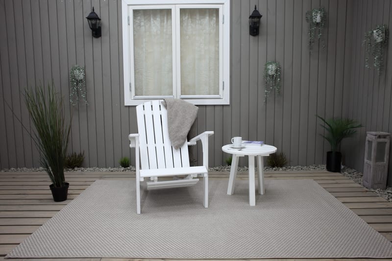 Rolston Däckstol med Fotpall - Vit - Utemöbler & utemiljö - Utestol & trädgårdsstol - Solstol - Däckstol