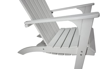 Rolston Däckstol med Fotpall - Vit - Utemöbler & utemiljö - Utestol & trädgårdsstol - Solstol - Däckstol