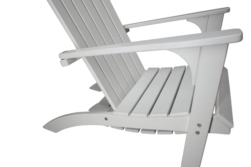 Rolston Däckstol med Fotpall - Vit - Utemöbler & utemiljö - Utestol & trädgårdsstol - Solstol - Däckstol