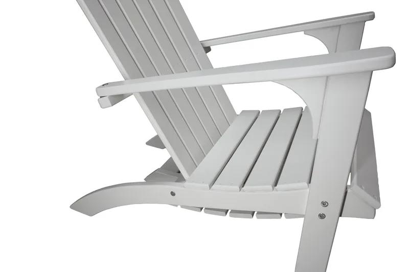 Rolston Däckstol med Fotpall - Vit - Utemöbler & utemiljö - Utestol & trädgårdsstol - Solstol - Däckstol