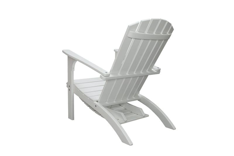 Rolston Däckstol med Fotpall - Vit - Utemöbler & utemiljö - Utestol & trädgårdsstol - Solstol - Däckstol