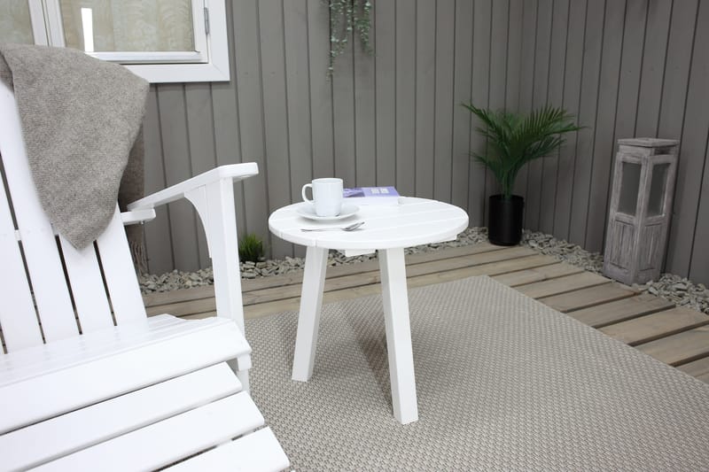 Rolston Däckstol med Fotpall - Vit - Utemöbler & utemiljö - Utestol & trädgårdsstol - Solstol - Däckstol