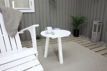 Rolston Däckstol med Fotpall - Vit - Utemöbler & utemiljö - Utestol & trädgårdsstol - Solstol - Däckstol