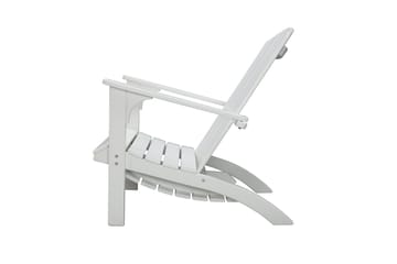 Rolston Däckstol med Fotpall - Vit - Utemöbler & utemiljö - Utestol & trädgårdsstol - Solstol - Däckstol