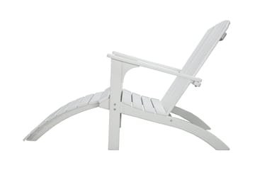 Rolston Däckstol med Fotpall - Vit - Utemöbler & utemiljö - Utestol & trädgårdsstol - Solstol - Däckstol