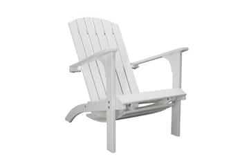 Rolston Däckstol med Fotpall - Vit - Utemöbler & utemiljö - Utestol & trädgårdsstol - Solstol - Däckstol