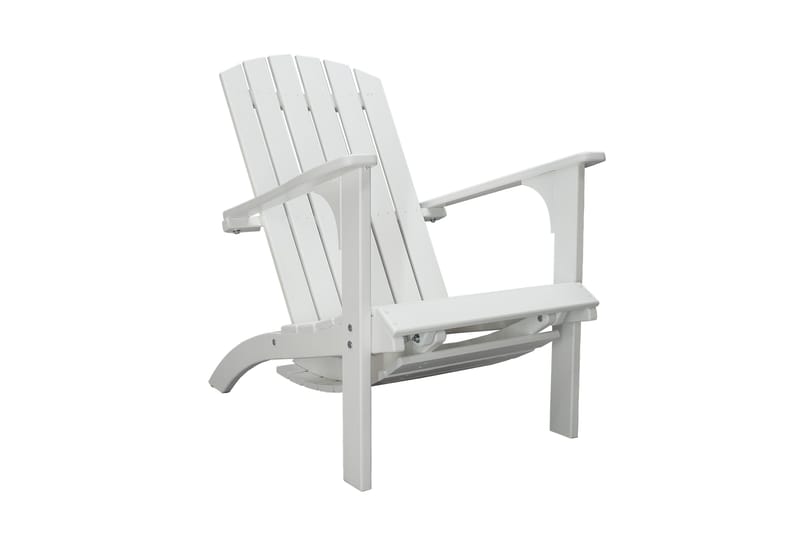 Rolston Däckstol med Fotpall - Vit - Utemöbler & utemiljö - Utestol & trädgårdsstol - Solstol - Däckstol