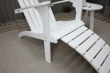 Rolston Däckstol med Fotpall - Vit - Utemöbler & utemiljö - Utestol & trädgårdsstol - Solstol - Däckstol