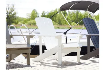 Sjurby Däckstol - Vit - Utemöbler & utemiljö - Utestol & trädgårdsstol - Solstol - Däckstol