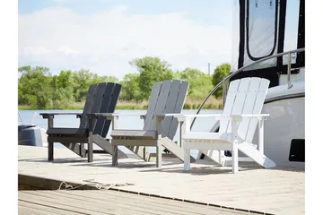 Sjurby Däckstol - Vit - Utemöbler & utemiljö - Utestol & trädgårdsstol - Solstol - Däckstol