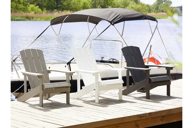 Sjurby Däckstol - Vit - Utemöbler & utemiljö - Utestol & trädgårdsstol - Solstol - Däckstol