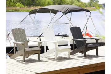 Sjurby Däckstol - Vit - Utemöbler & utemiljö - Utestol & trädgårdsstol - Solstol - Däckstol