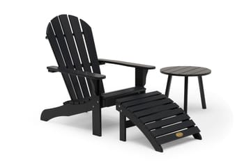 Tennessee Däckstol med Fotstöd Orkangrå - Hillerstorp - Utemöbler & utemiljö - Utestol & trädgårdsstol - Solstol - Däckstol