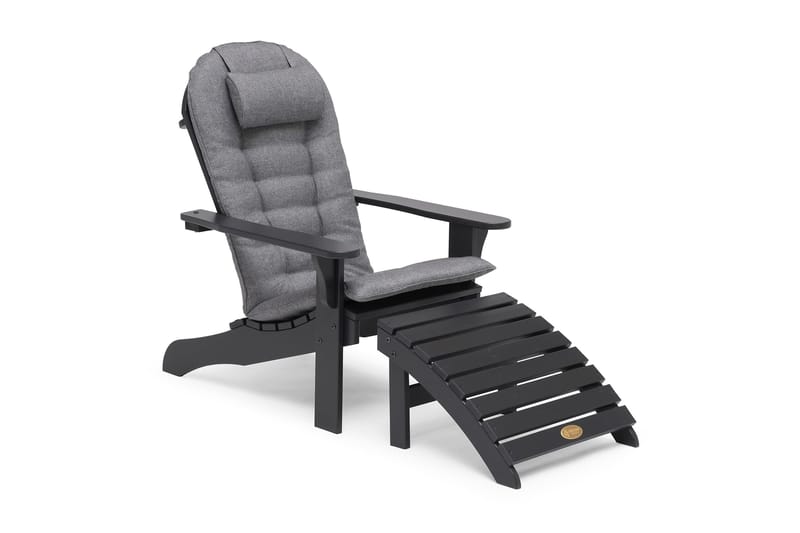 Tennessee Däckstol med Fotstöd Orkangrå - Hillerstorp - Utemöbler & utemiljö - Utestol & trädgårdsstol - Solstol - Däckstol