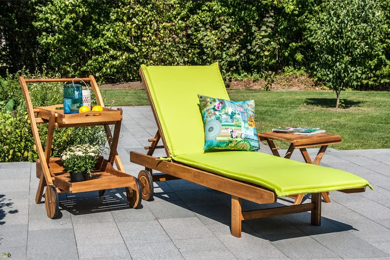 Finlay Solsäng 193 cm - Akacia - Utemöbler & utemiljö - Utestol & trädgårdsstol - Solsäng & solvagn