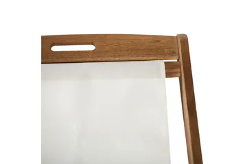 Finlay Solstol - Akacia/Vit - Utemöbler & utemiljö - Utestol & trädgårdsstol - Solstol