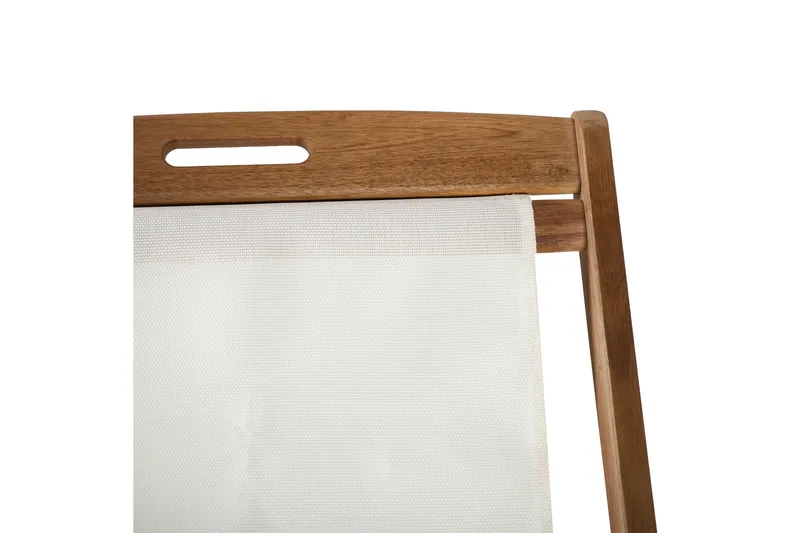 Finlay Solstol - Akacia/Vit - Utemöbler & utemiljö - Utestol & trädgårdsstol - Solstol