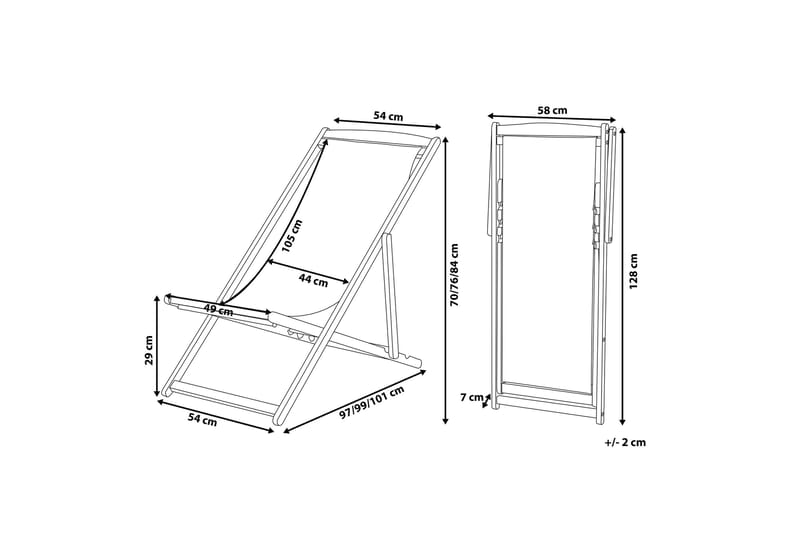 Gjengene Solstol - Beige - Utemöbler & utemiljö - Utestol & trädgårdsstol - Solstol