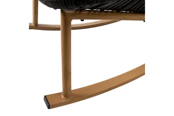 Helsinki Gungstol m Dyna - Svart/Natur/Grå - Utemöbler & utemiljö - Utestol & trädgårdsstol - Gungstol utomhus