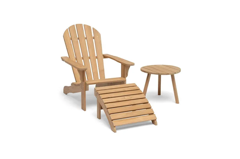 Hillerstorp Tennessee Däckstol Teak - Natur - Utemöbler & utemiljö - Utestol & trädgårdsstol - Solstol - Däckstol
