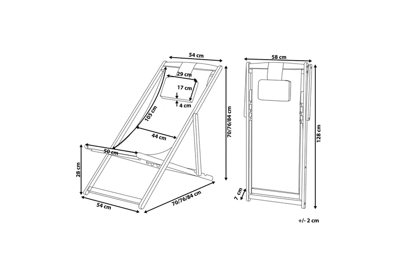 Oykel Solstol - Mörkgrå - Utemöbler & utemiljö - Utestol & trädgårdsstol - Solstol