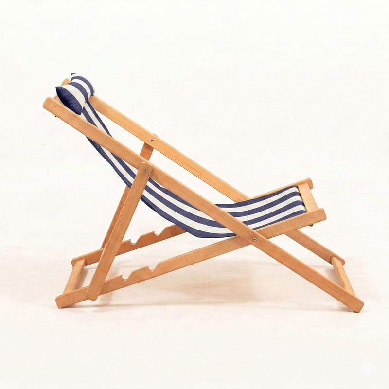 Romira Solsäng utomhus - Blå och vit - Utemöbler & utemiljö - Utestol & trädgårdsstol - Solstol - Däckstol