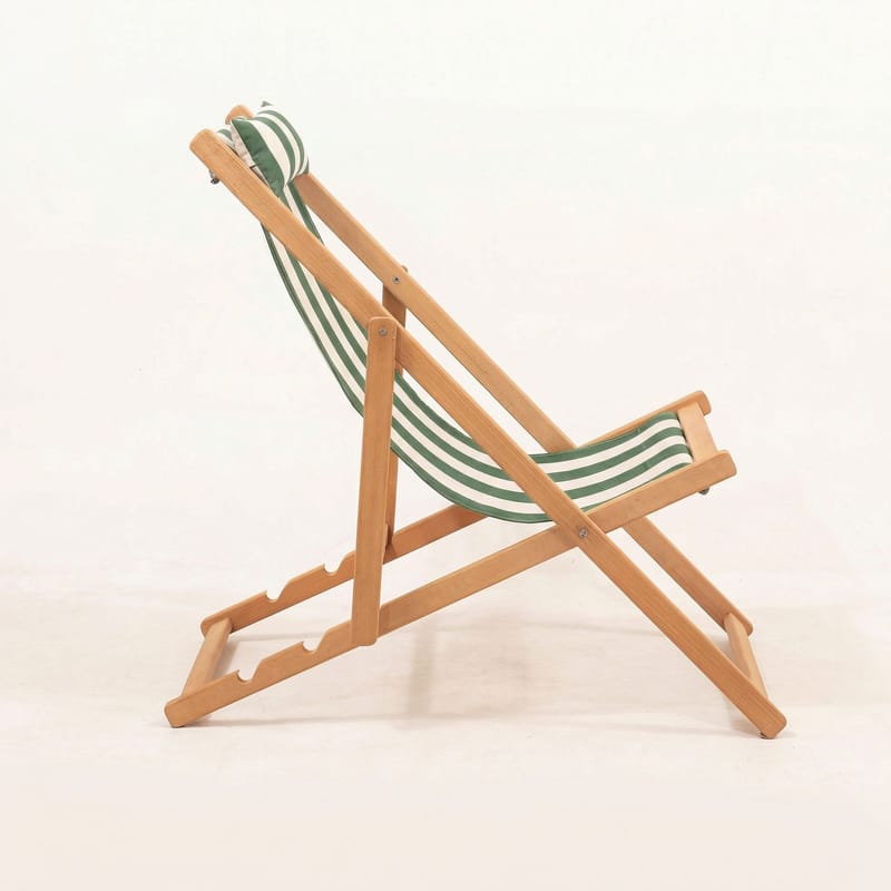 Romira Solsäng utomhus - Grön och vit - Utemöbler & utemiljö - Utestol & trädgårdsstol - Solstol - Däckstol