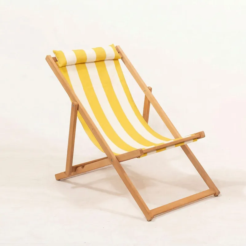 Romira Solsäng utomhus, Gult och vitt