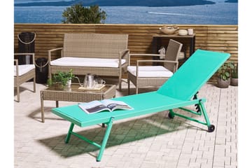 Solsäng turkos PORTOFINO - Grön - Utemöbler & utemiljö - Utestol & trädgårdsstol - Solstol