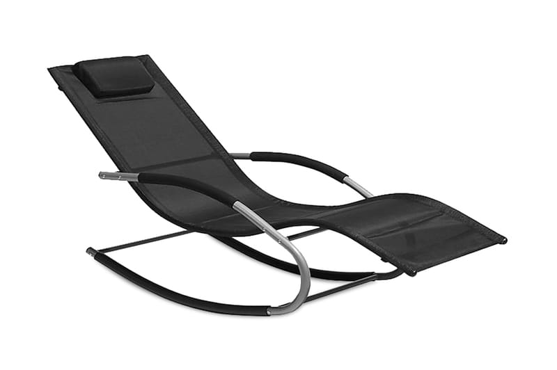 Solstol Carano 149 cm - Svart - Utemöbler & utemiljö - Utestol & trädgårdsstol - Solstol