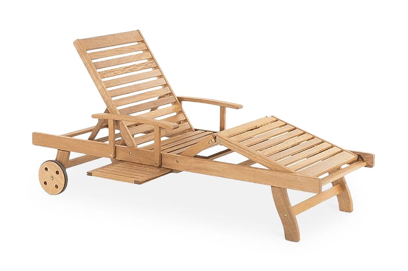 Solstol Java 193.5 cm - Trä/Natur - Utemöbler & utemiljö - Utestol & trädgårdsstol - Solstol
