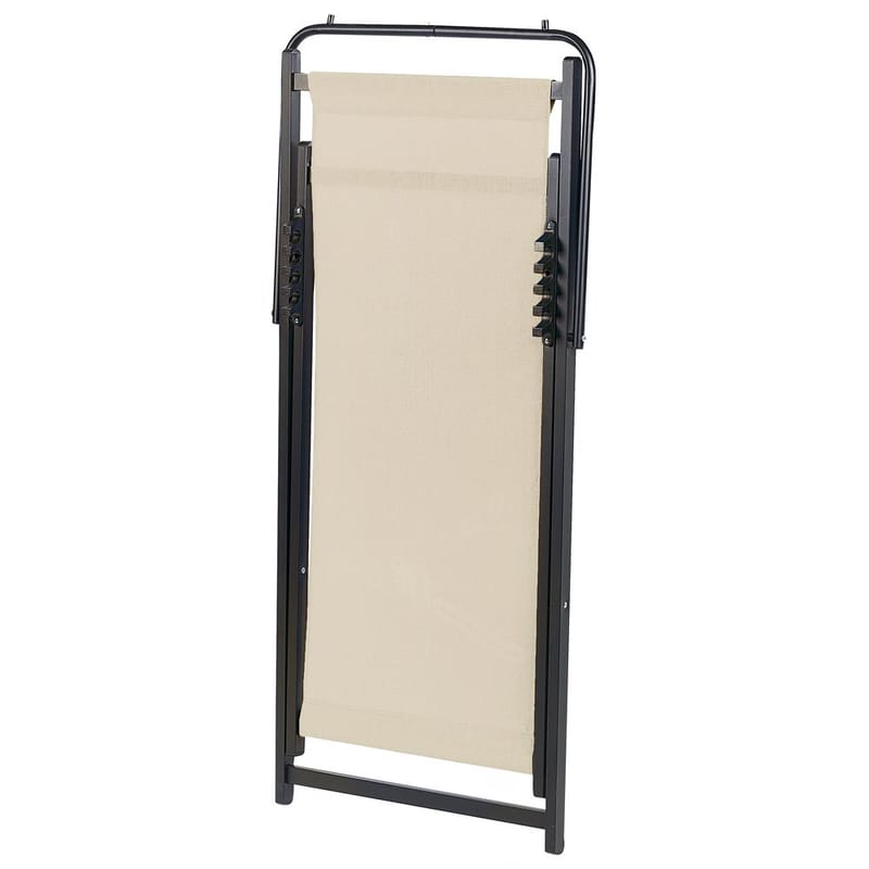 Solstol Locri Ii - Beige, svart - Utemöbler & utemiljö - Utestol & trädgårdsstol - Solstol - Däckstol