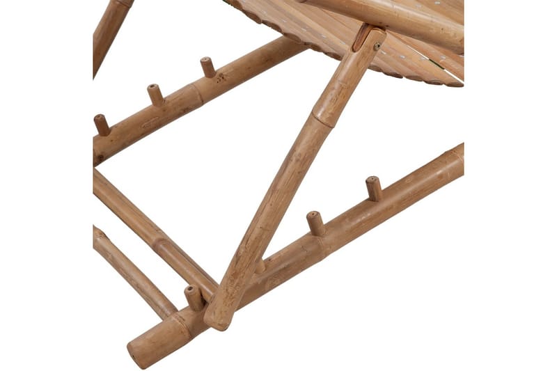 Solstol med fotstöd bambu - Brun - Solstol
