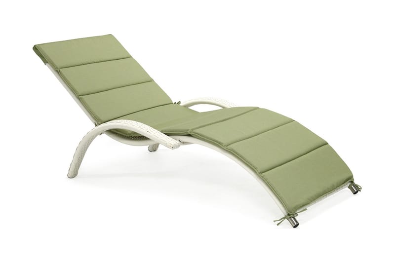 Solstol Meridian 180x75x73 cm Vit - Vit - Utemöbler & utemiljö - Utestol & trädgårdsstol - Solstol