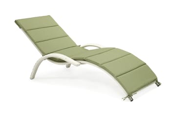 Solstol Meridian 180x75x73 cm Vit - Vit - Utemöbler & utemiljö - Utestol & trädgårdsstol - Solstol