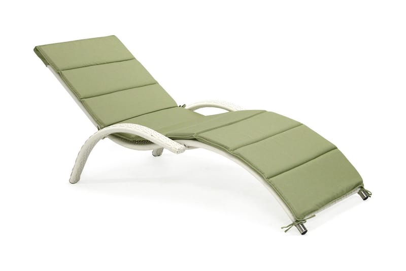 Solstol Meridian 180x75x73 cm Vit - Vit - Utemöbler & utemiljö - Utestol & trädgårdsstol - Solstol