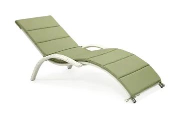 Solstol Meridian 180x75x73 cm Vit - Vit - Utemöbler & utemiljö - Utestol & trädgårdsstol - Solstol