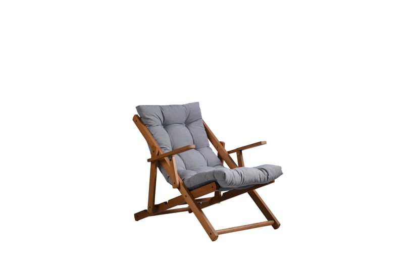 Solstol Thompson 90x70 cm Natur - Ljusgrå - Utemöbler & utemiljö - Utestol & trädgårdsstol - Solstol