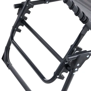 Solstol utomhus Ambato Fällbar - Svart - Utemöbler & utemiljö - Utestol & trädgårdsstol - Solsäng & solvagn