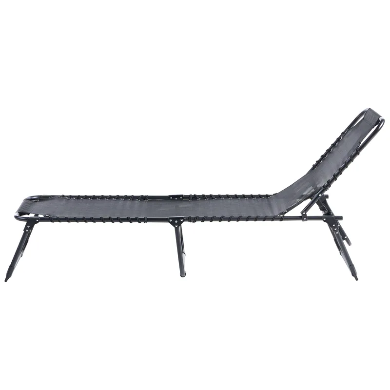 Solstol utomhus Ambato Fällbar - Svart - Utemöbler & utemiljö - Utestol & trädgårdsstol - Solsäng & solvagn