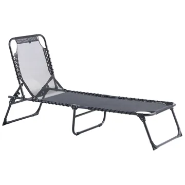 Solstol utomhus Ambato Fällbar - Svart - Utemöbler & utemiljö - Utestol & trädgårdsstol - Solsäng & solvagn