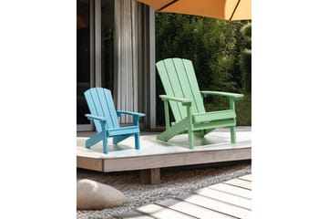 Trädgårdsstol Adirondack - Grön, 75x88x88 cm - Utemöbler & utemiljö - Utestol & trädgårdsstol - Solstol - Däckstol