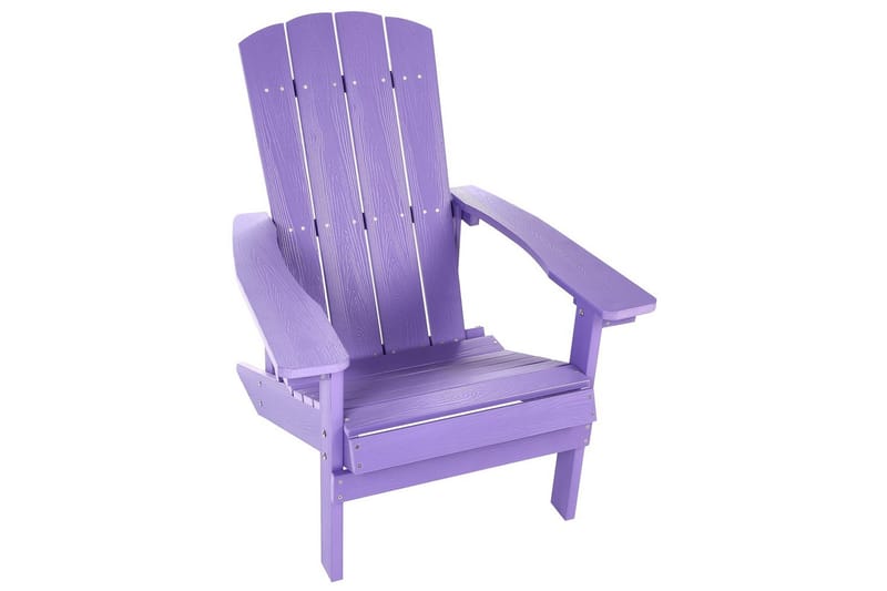 Trädgårdsstol Adirondack - Violett, 75x88x88 cm - Utemöbler & utemiljö - Utestol & trädgårdsstol - Solstol - Däckstol